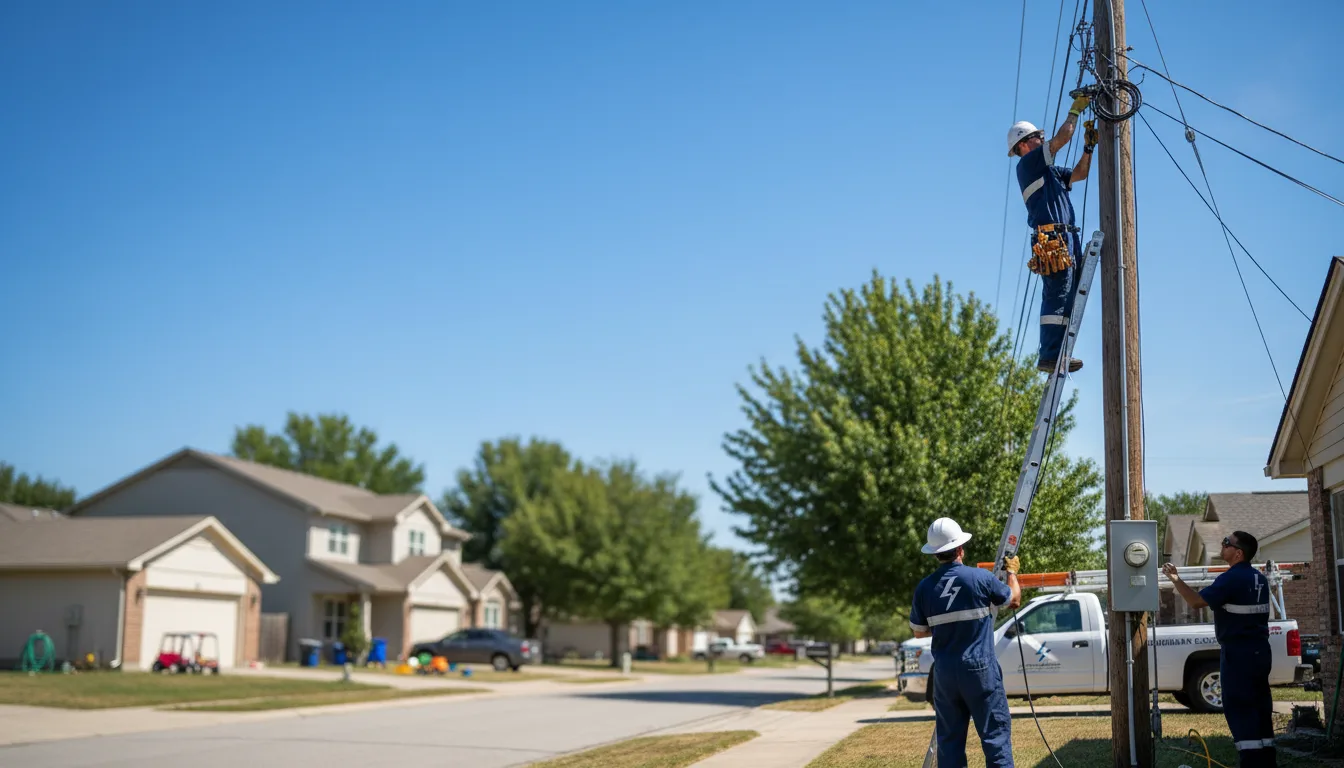 Residential electrician providing installation services in Lebec, CA
